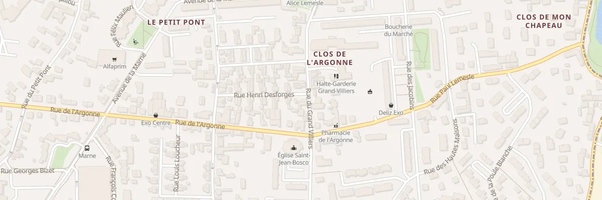 Plan du 57 Rue du Grand Villiers à Orléans