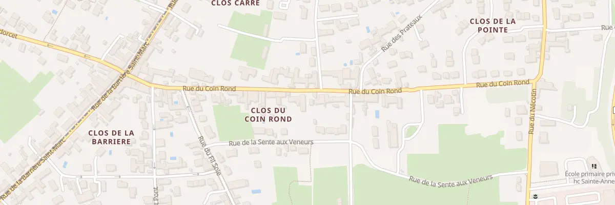 Plan du 20 Rue du Coin Rond à Orléans