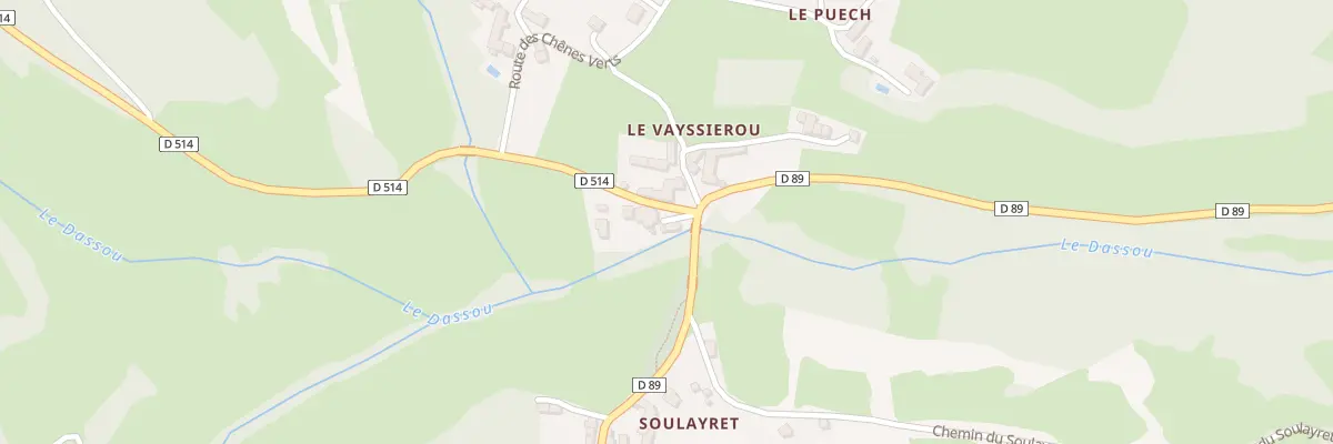 Plan du 5269 Le Vayssieyrou à Vailhourles