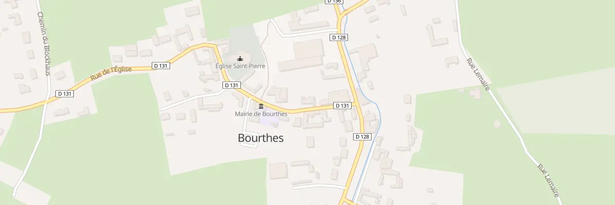 Plan du 2 Rue de l’Église à Bourthes