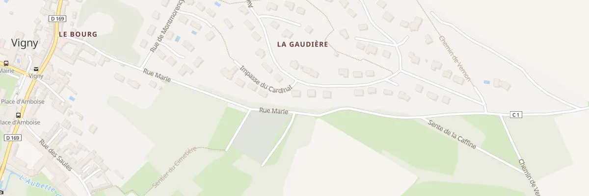 Plan du 1 Imp du Cardinal à Vigny
