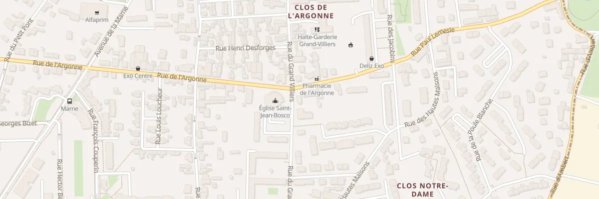Plan du 50 Rue du Grand Villiers à Orléans