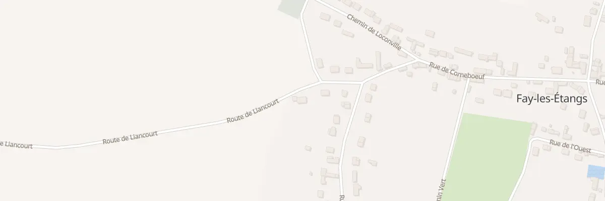 Plan du 13 Rte de Liancourt à Fay-les-Étangs