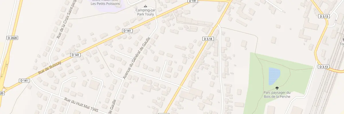 Plan du 4 Sq des Peupliers à Toury