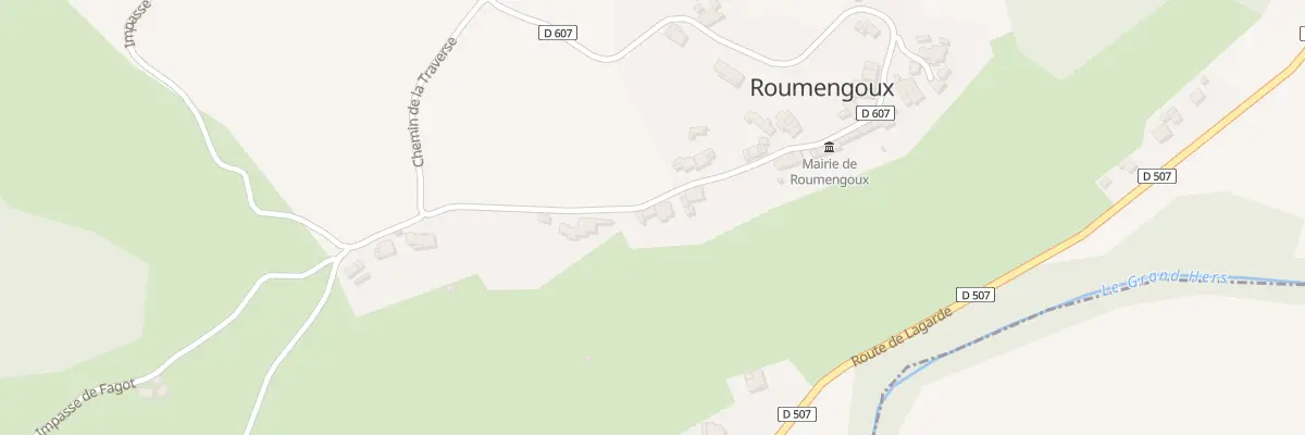 Plan du 59 Roumengoux à Roumengoux