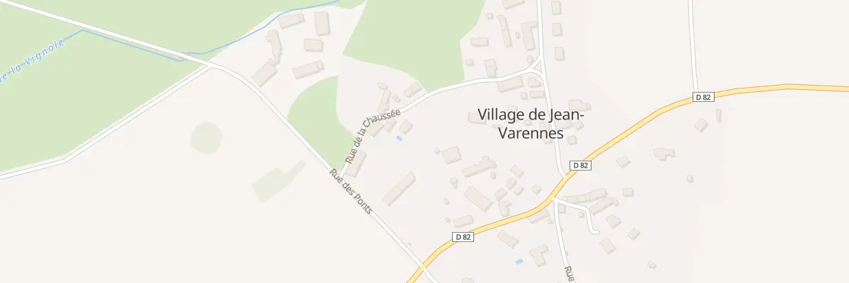 Plan du 1 Rue de la Chaussée à Thizay