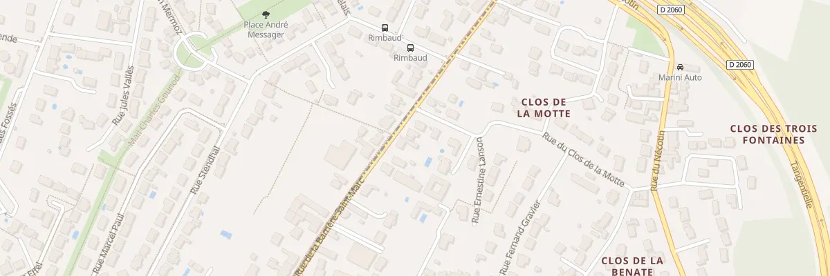 Plan du 154A Rue La Barriere St Marc à Orléans