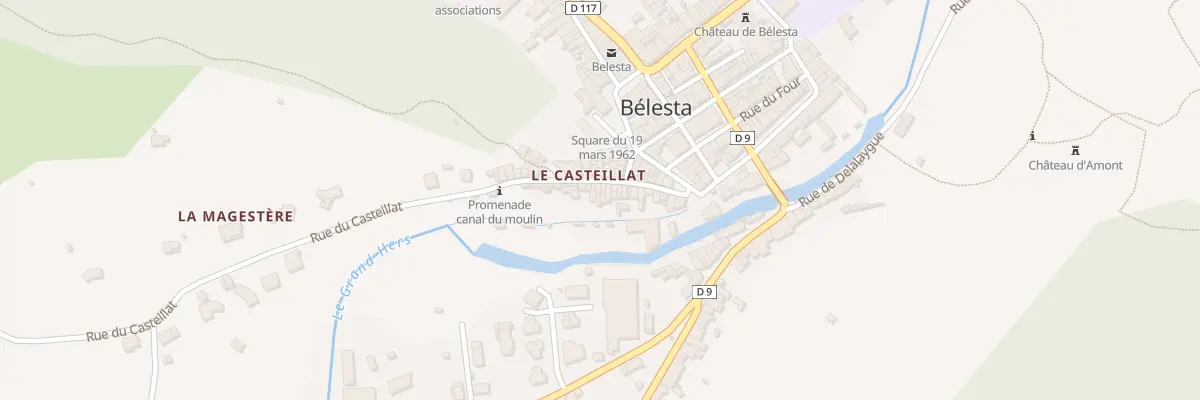 Plan du 10B Rue du Casteillat à Bélesta