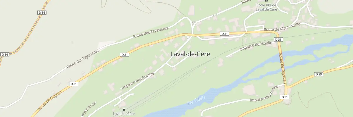 Plan du 5146A Le Bourg à Laval-de-Cère