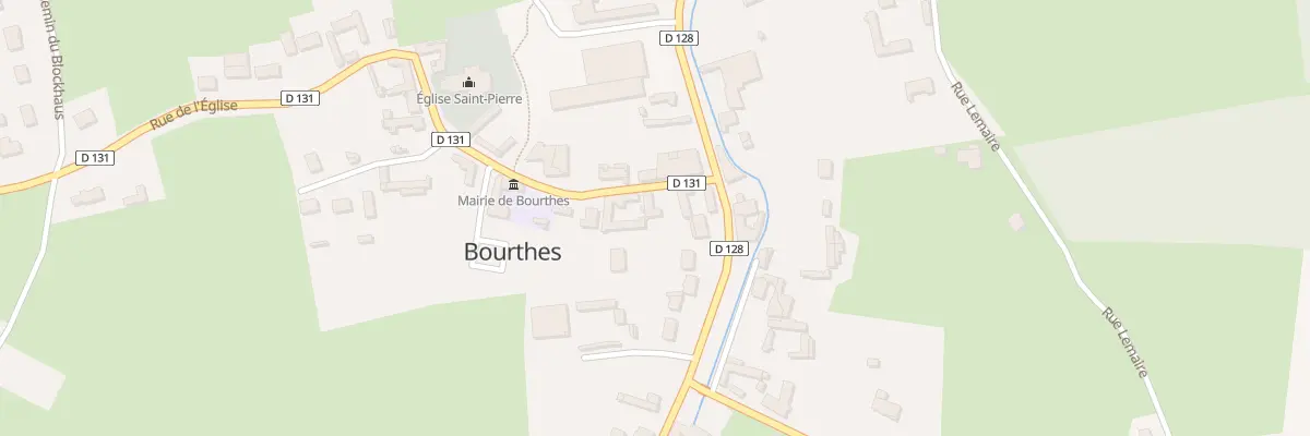 Plan du 1 Rue de l’Église à Bourthes