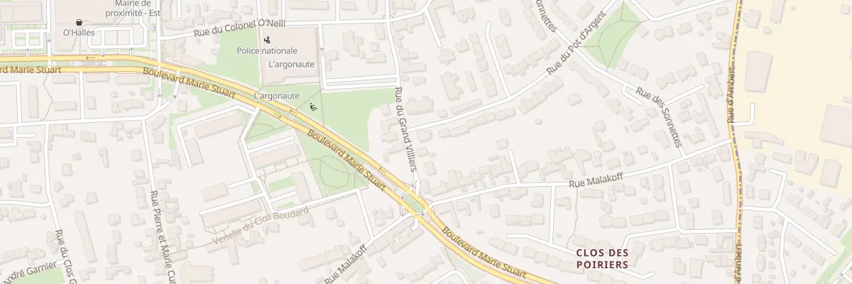 Plan du 6 Rue du Grand Villiers à Orléans