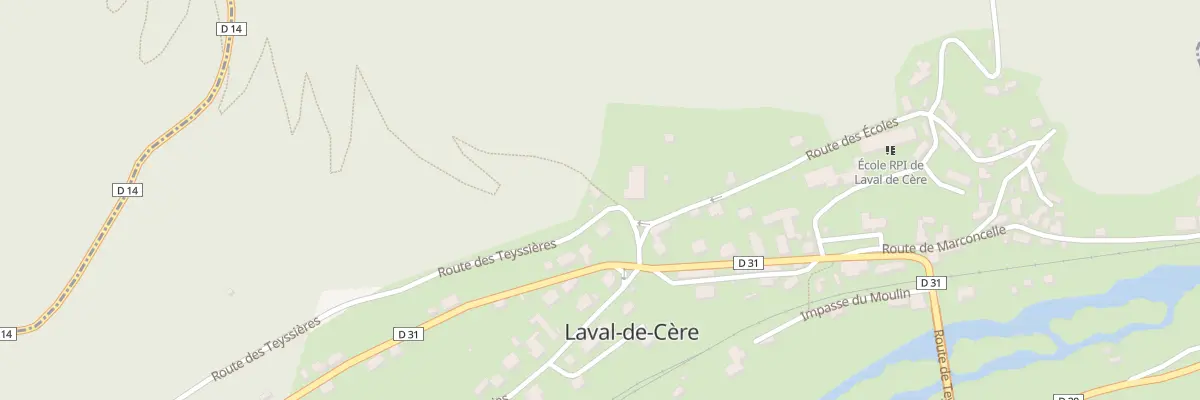 Plan du 5160 Le Bourg à Laval-de-Cère
