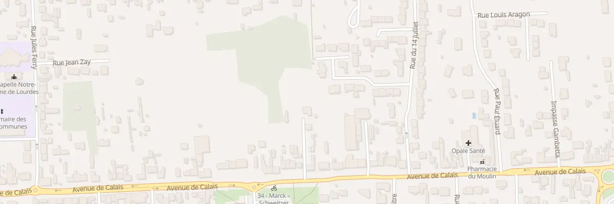 Plan du 1210 Av de Calais à Marck