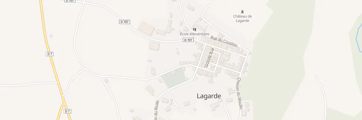 Plan du 1 Rue de Montsegur à Lagarde