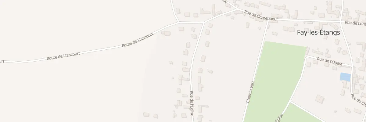 Plan du 45 Rue de l’Eglise à Fay-les-Étangs