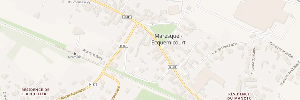 Plan du 80 Rte d’Hesdin à Maresquel-Ecquemicourt