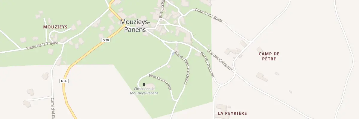 Plan du 5008A Mouzieys à Mouzieys-Panens