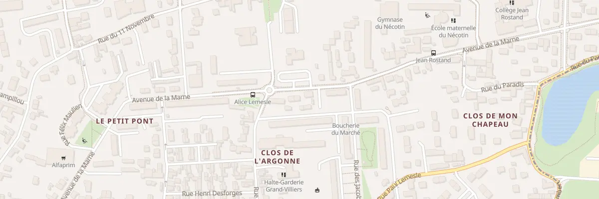 Plan du 50 Av de la Marne à Orléans
