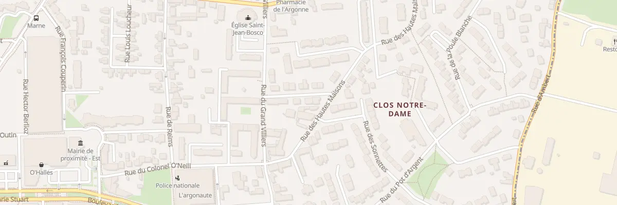 Plan du 6 Rue du Capitaine Bazinet à Orléans