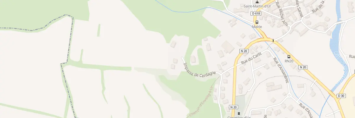 Plan du 5003F Lo Pla de Llaura à Ur