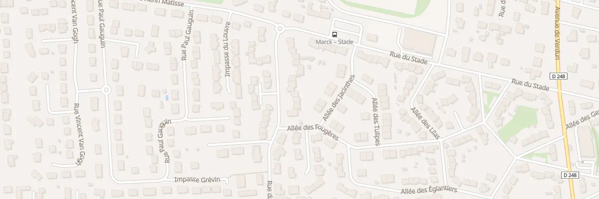 Plan du 529 Rue du Stade à Marck