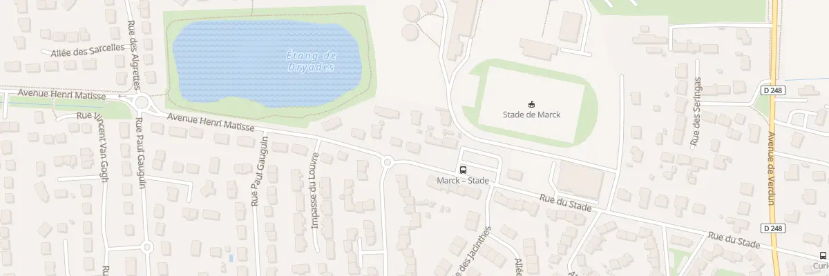 Plan du 406 Rue du Stade à Marck
