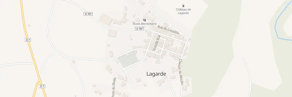 Plan du 9 Rue de Montsegur à Lagarde
