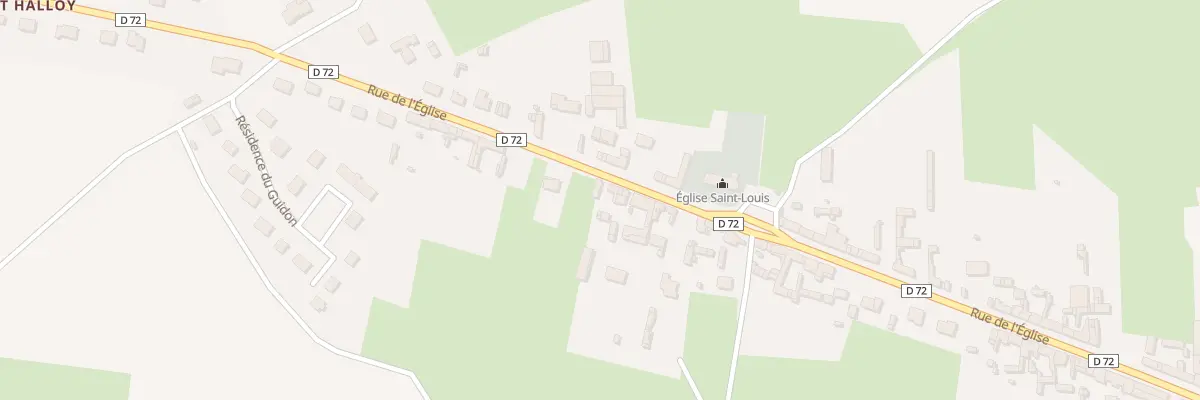 Plan du 67 Rue de l’Eglise à Halloy