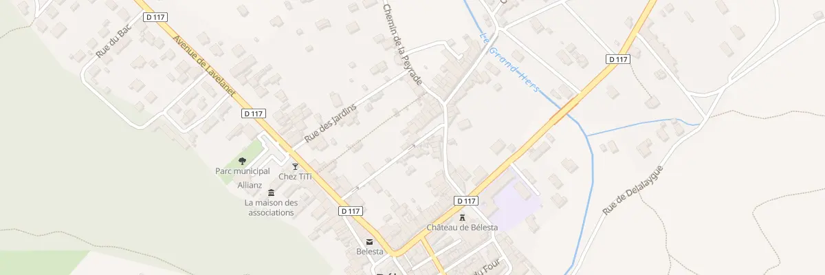 Plan du 9 Rue Mercadier à Bélesta