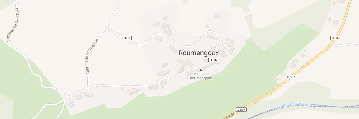 Plan du 33 Roumengoux à Roumengoux