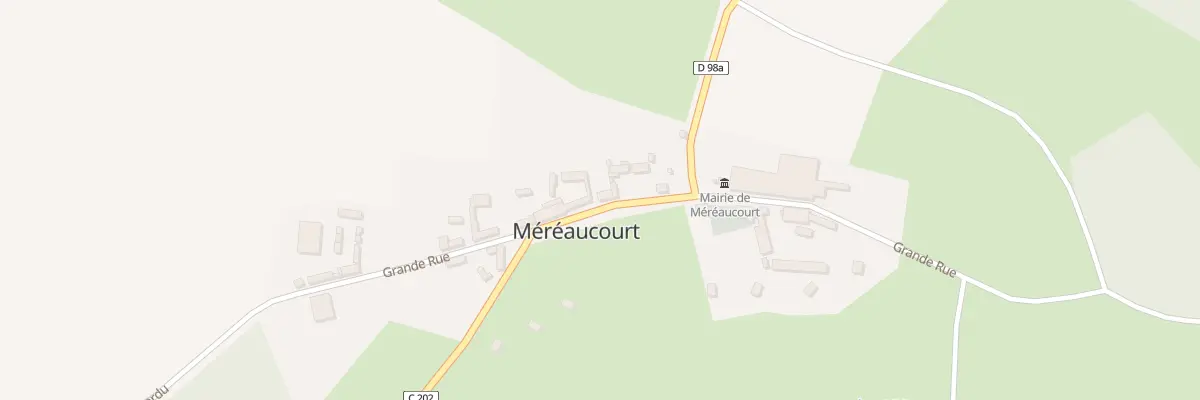 Plan du 5008 Gr Grande Rue à Méréaucourt