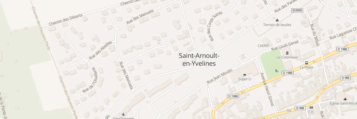 Plan du 34 Rue des Paradis à Saint-Arnoult-en-Yvelines