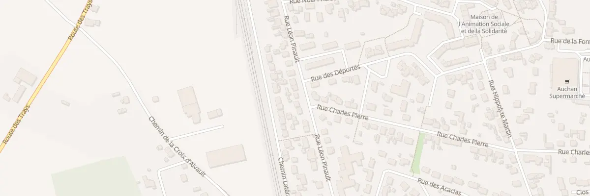 Plan du 354 Rue Leon Pinault à La Ferté-Saint-Aubin
