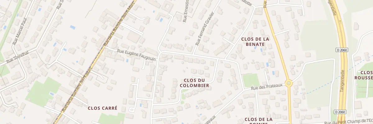 Plan du 20 Rue Eugène Faugouin à Orléans