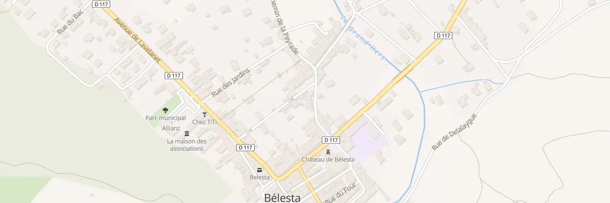 Plan du 16 Rue du Pont de l’Eglise à Bélesta