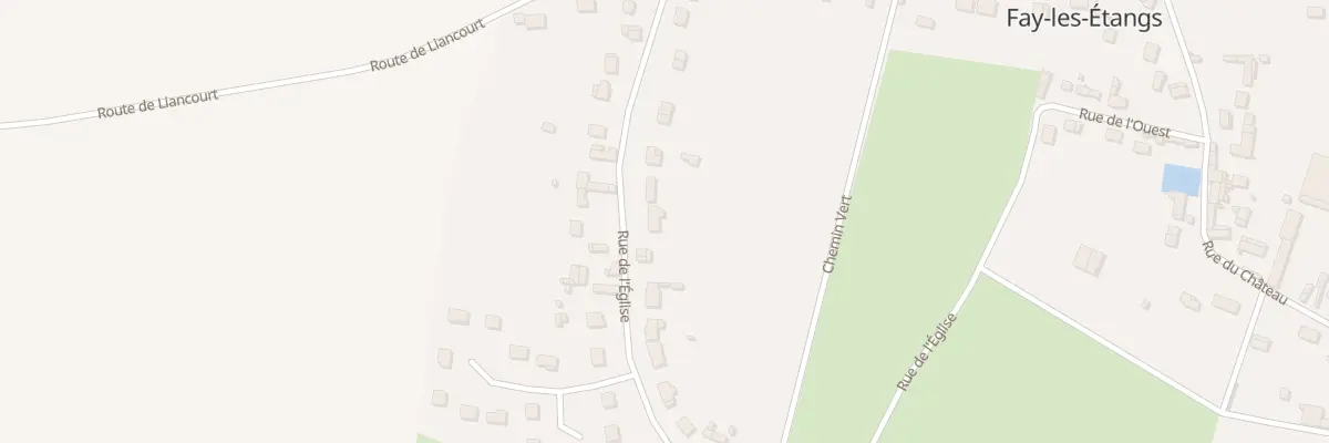 Plan du 44 Rue de l’Eglise à Fay-les-Étangs