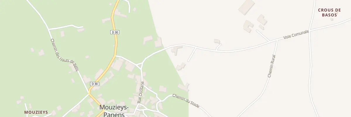 Plan du 4 Che Cami Dal Castel d’Aigo à Mouzieys-Panens