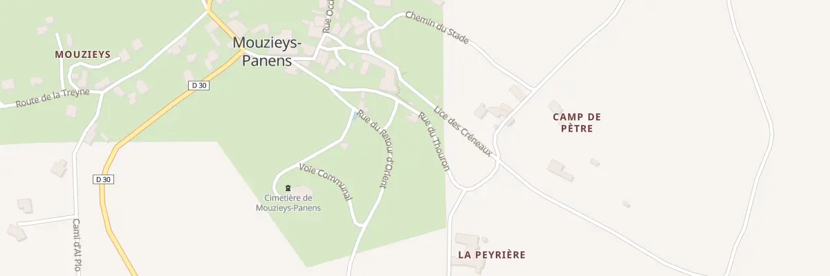Plan du 3 Rue du Thouron à Mouzieys-Panens