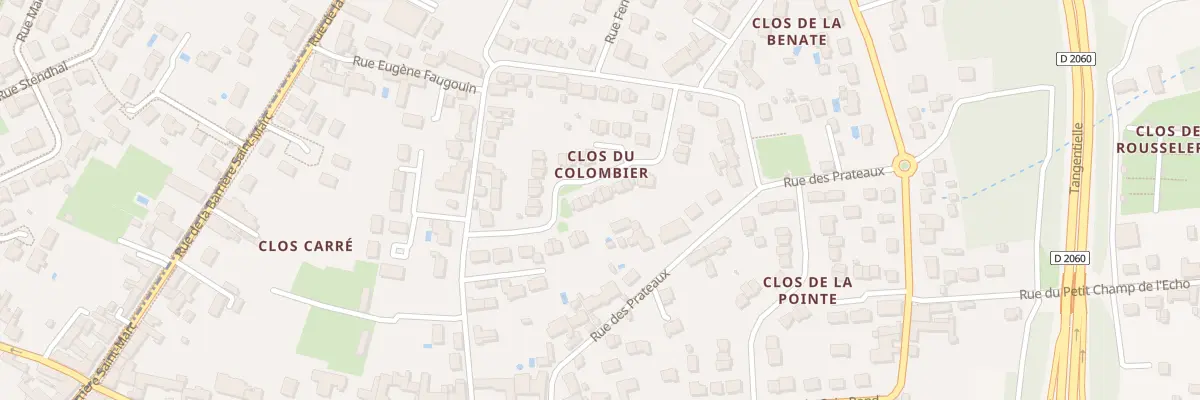 Plan du 20 Rue Vincent Angenault à Orléans