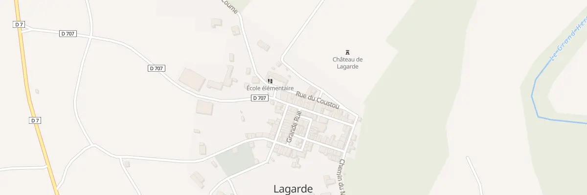 Plan du 4B Rue du Coustou à Lagarde
