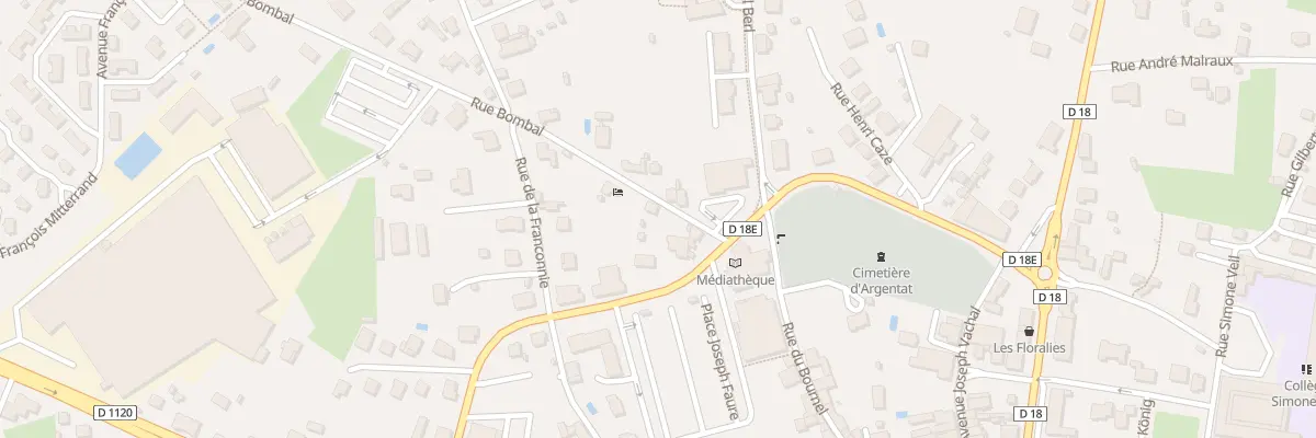 Plan du 1 Rue Bombal à Argentat-sur-Dordogne