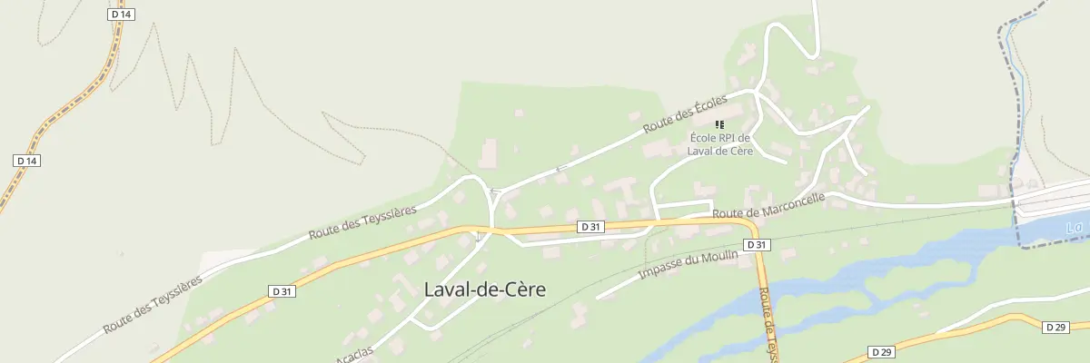 Plan du 5108 Le Bourg à Laval-de-Cère