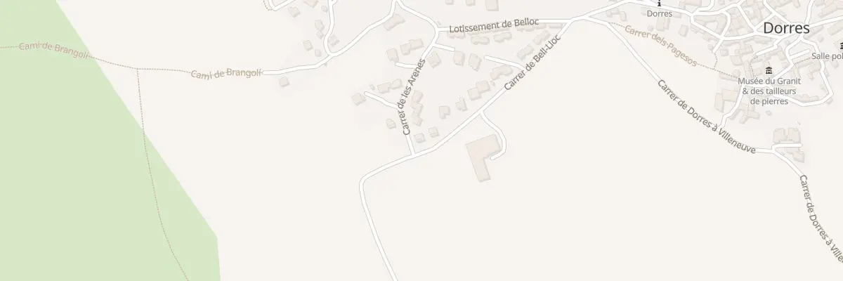 Plan du 9006 Las Arenes à Dorres