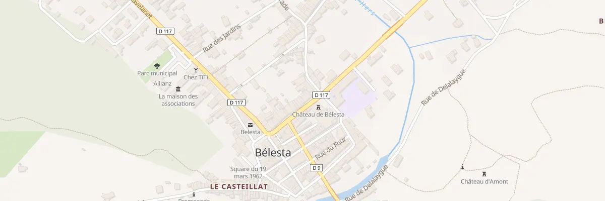 Plan du 22 Av de Quillan à Bélesta