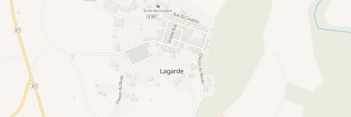 Plan du 12 Rue de Montsegur à Lagarde