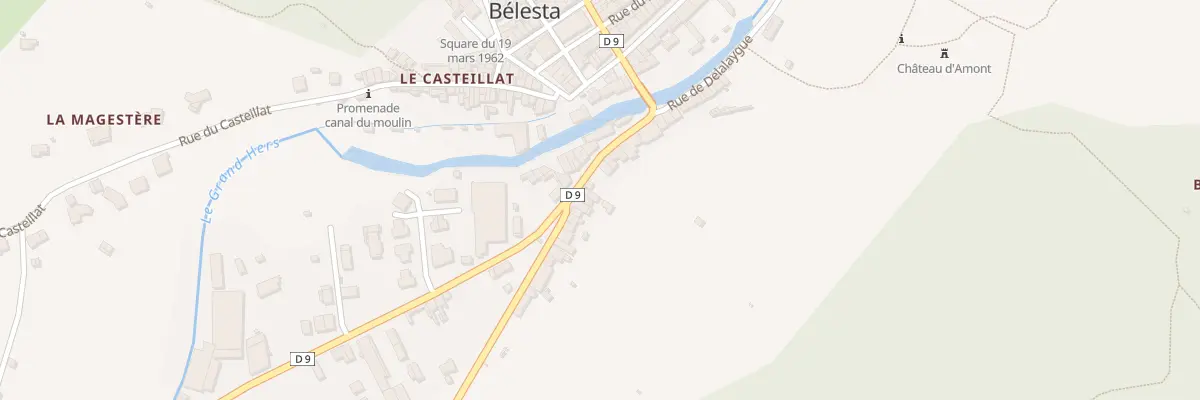 Plan du 1 Rte de la Foret à Bélesta