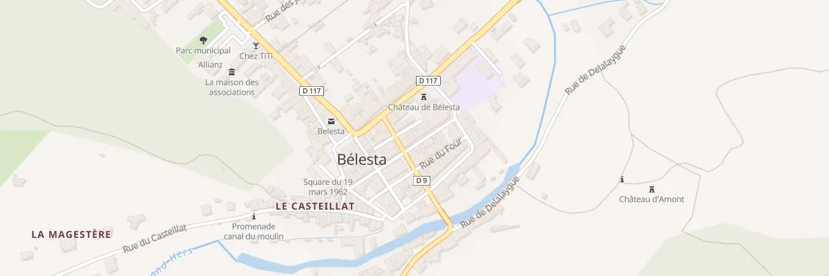 Plan du 4 Rue du Purgatoire à Bélesta