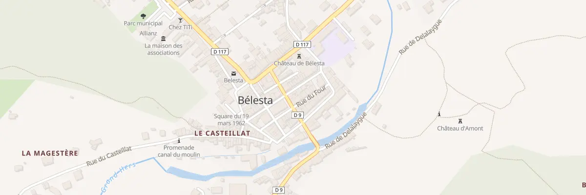 Plan du 14 Rue du Pont à Bélesta