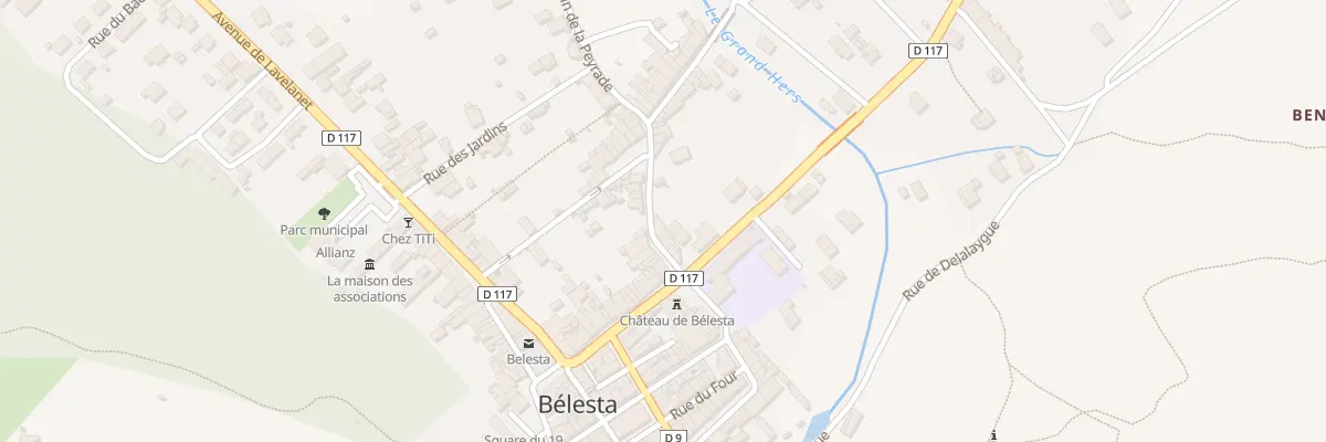 Plan du 5 Rue du Pont de l’Eglise à Bélesta