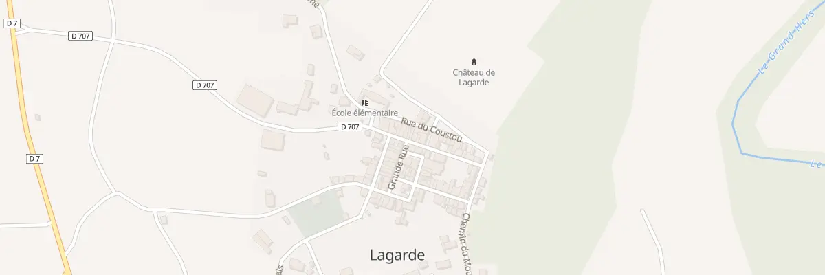 Plan du 13 Rue de Montaragou à Lagarde